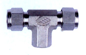 Stainless Steel Female Branch Tee Compression Tube Fitting